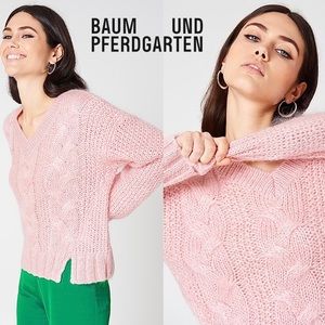 d a n i s h :: Baum und Pferdgarten Mohair Chunky Cable Knit Sweater